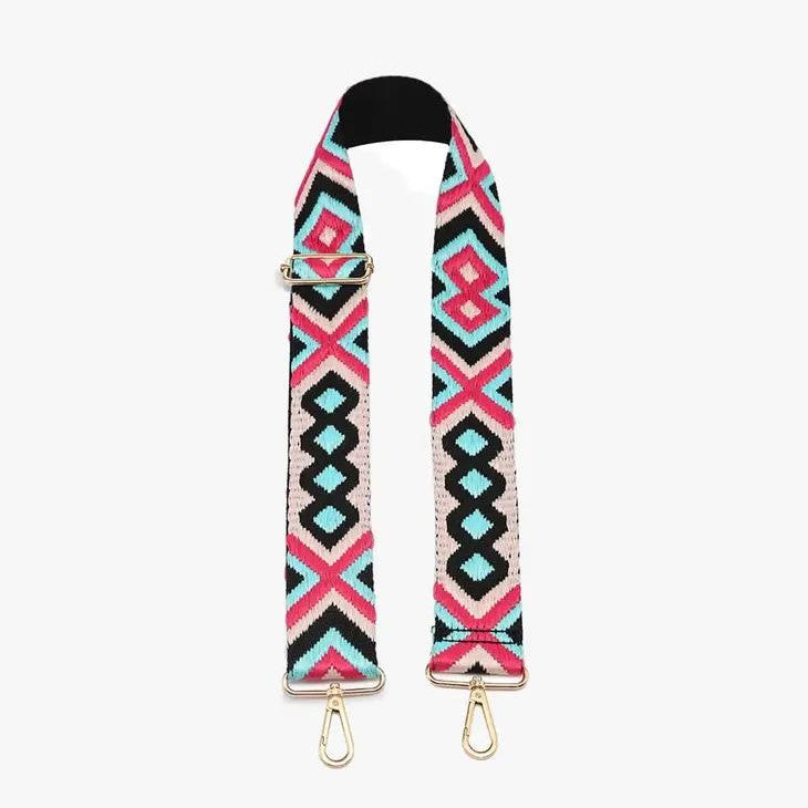 Picture of Aqua Pink Black Aztec Strap