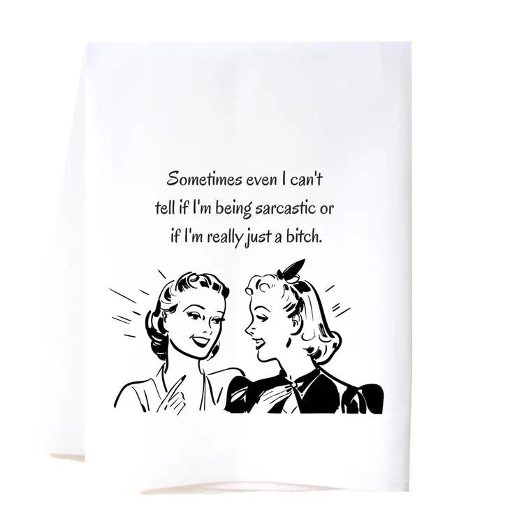 Vintage-style comic with friends and a sarcastic quote.