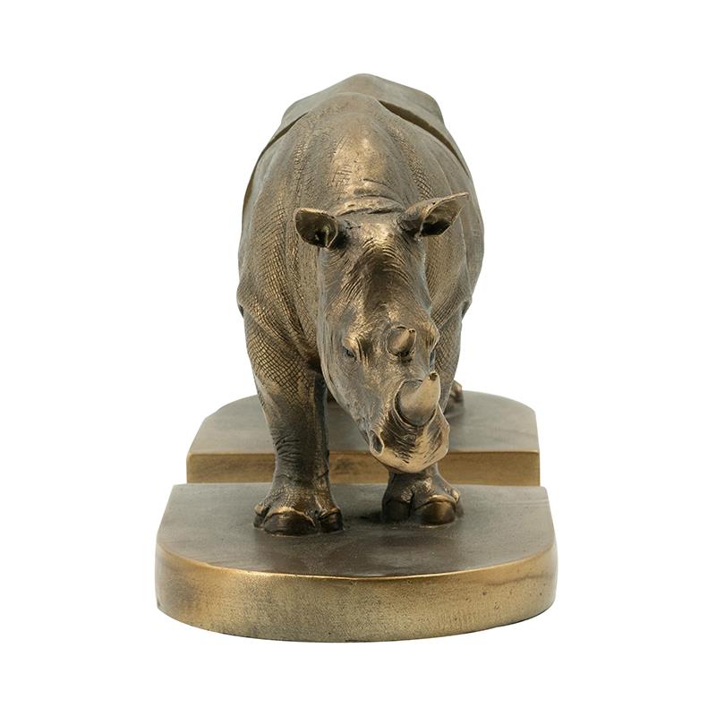 Picture of Rhino Bronze Bookends
