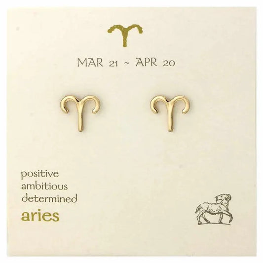 Picture of Zodiac Stud Earrings -  Aries