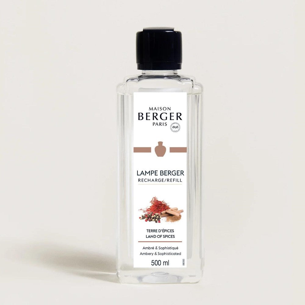 Maison Berger refill bottle, "Land of Spices," 500ml.
