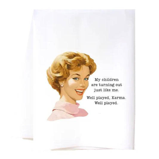 Picture of Well Played Karma Flour Sack Towel