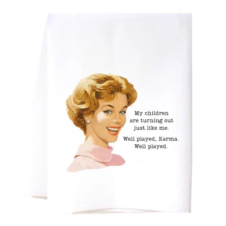 Picture of Well Played Karma Flour Sack Towel
