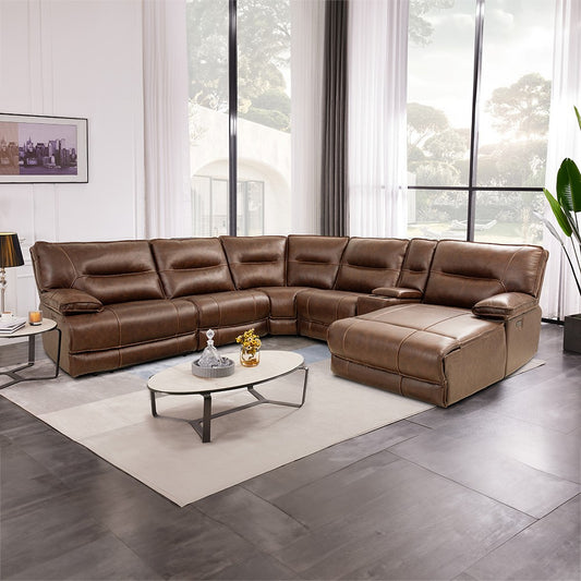 Picture of Max Cigar 6-piece Triple Power Sectional