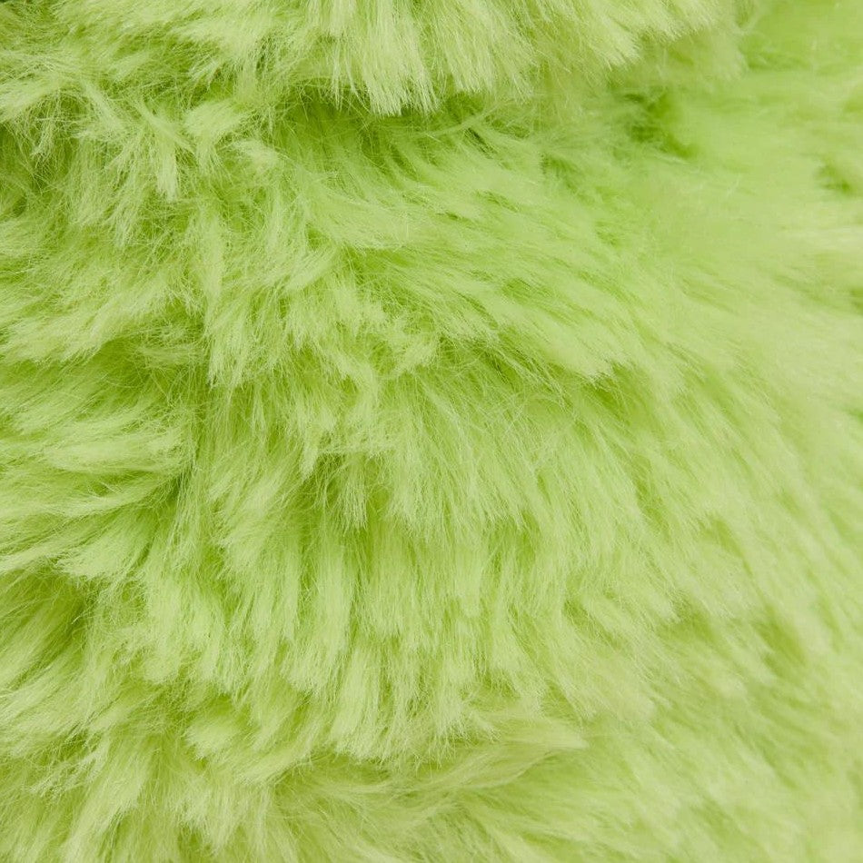 Fluffy green texture, soft and furry.