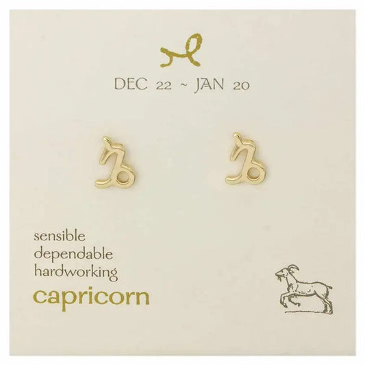 Picture of Zodiac Stud Earrings - Capricorn