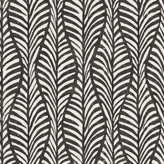Picture of Tempaper Block Print Leaves Single Roll Moveable Wallpaper