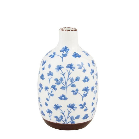 Picture of Blue Floral Bud Vase, Small