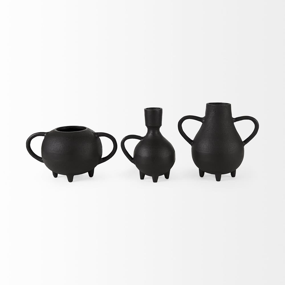 Picture of Cirrus Vase Short Black