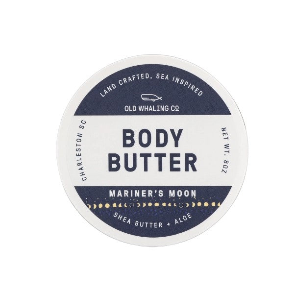 Old Whaling Co. Mariner's Moon Body Butter, 8oz, Shea and Aloe.