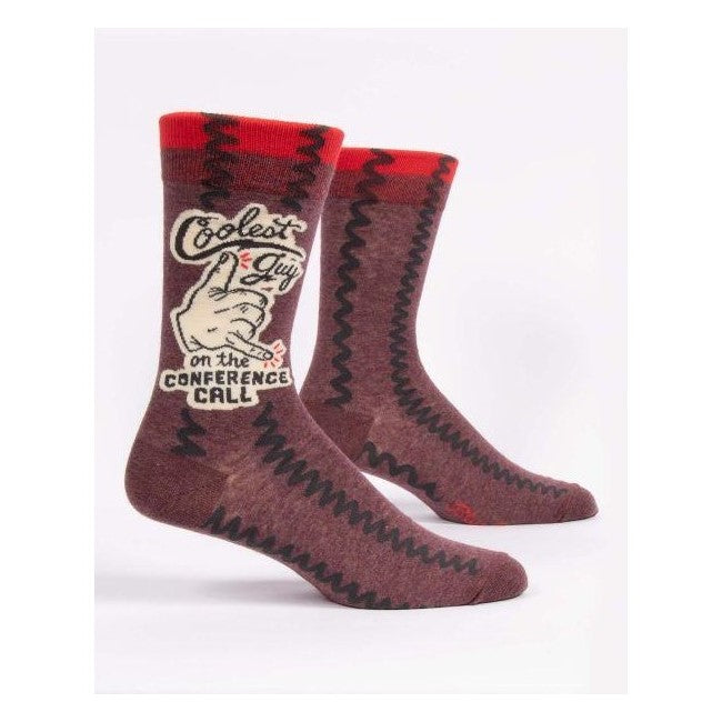 Picture of Men's Crew Socks - "Coolest Guy on the Conference Call"