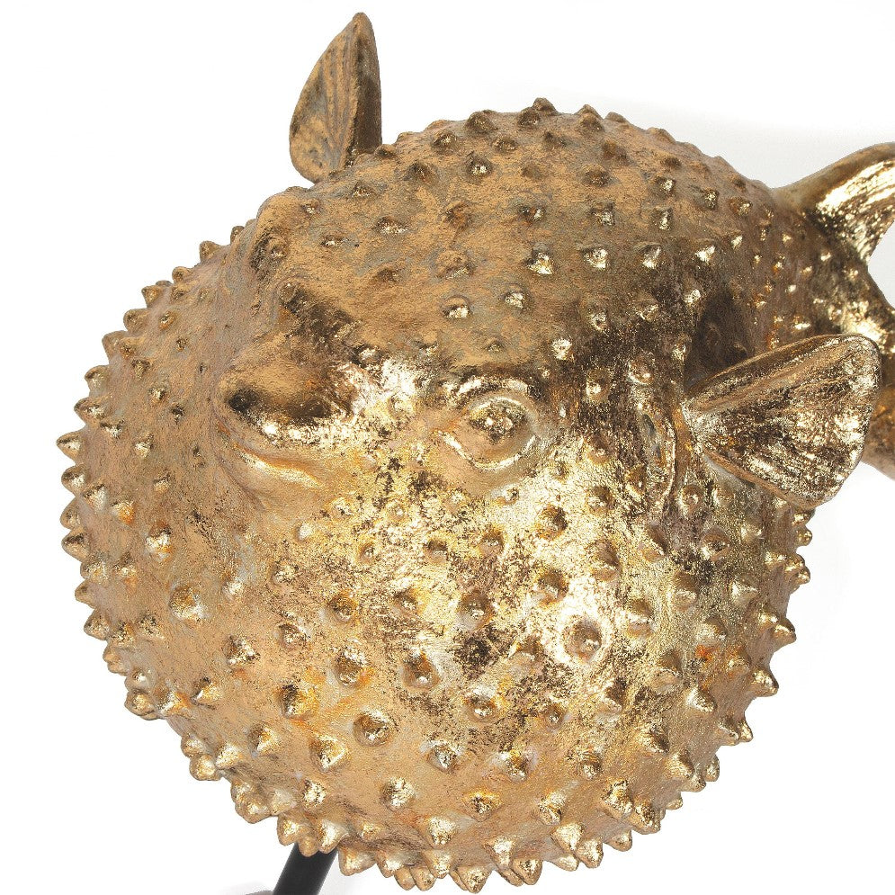 Picture of Puffer Fish Decor Gold