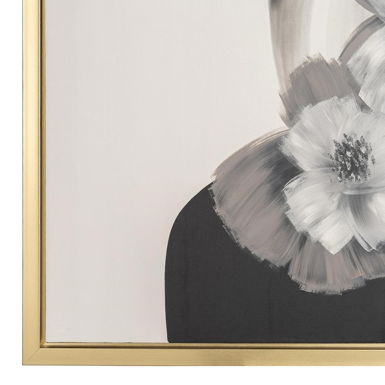 Picture of "Gold Veil Woman with Flowers" Framed Wall Art