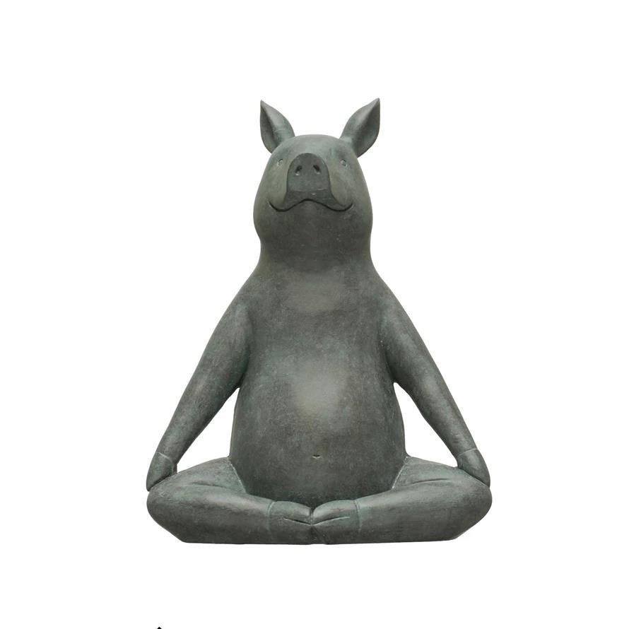 Picture of Yoga Pig Statue