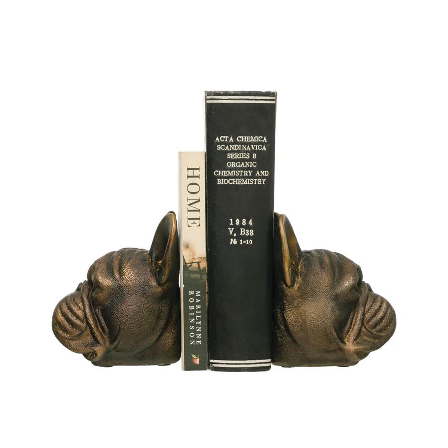 Picture of French Bulldog Head Bookends