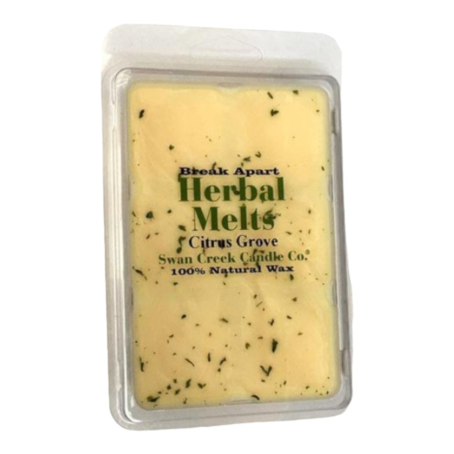 Package of "Herbal Melts" wax, citrus-scented, by Swan Creek Candle Co.