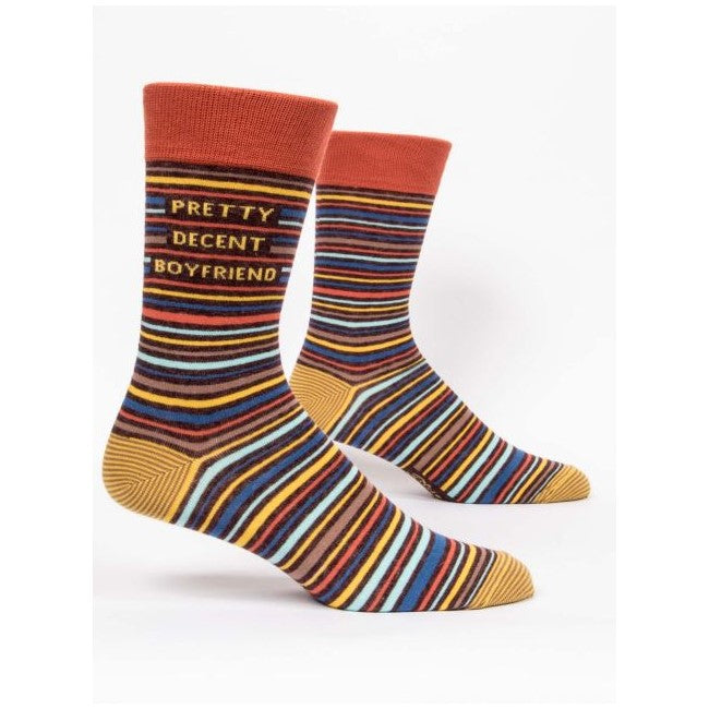 Picture of Men's Crew Socks - "Pretty Decent Boyfriend"