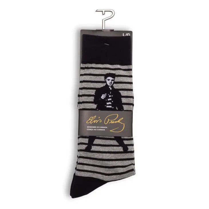 Picture of Jailhouse Rock Crew Socks, Large/Heather Grey