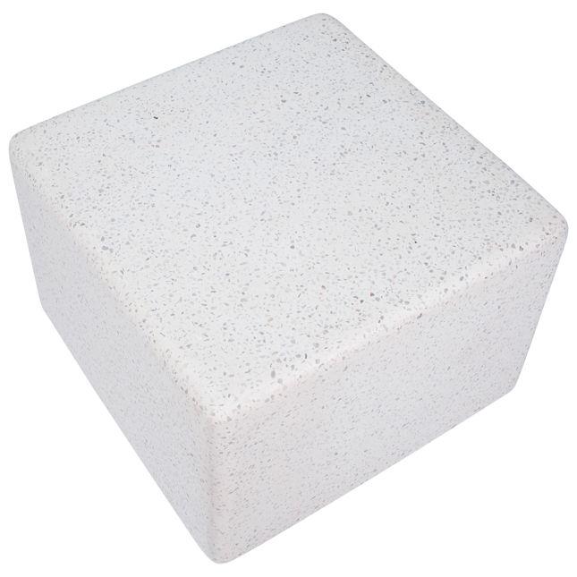 White pumice stone block with a rough texture.
