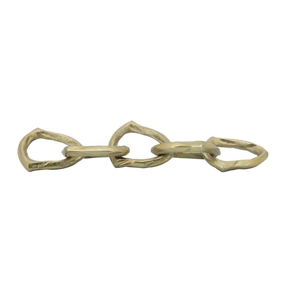 Picture of Metal Chain Links 15" Gold