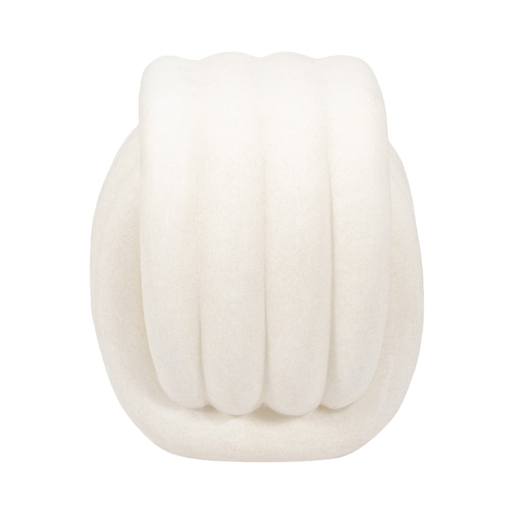 White, multi-layered foam chair with a modern design.