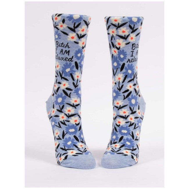 Picture of Women's Crew Socks - "I Am Relaxed"