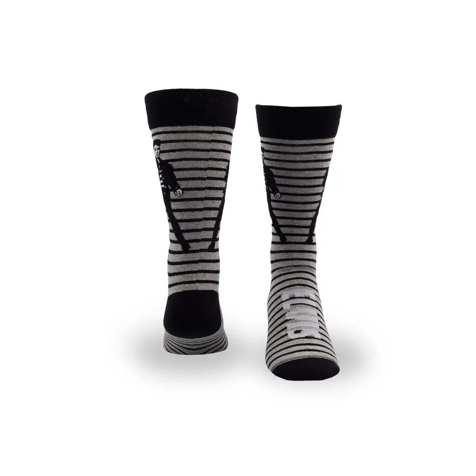 Picture of Jailhouse Rock Crew Socks, Large/Heather Grey