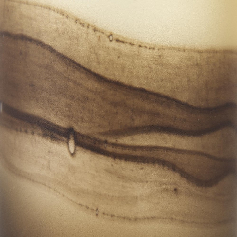 Abstract wavy sepia lines on a light background.