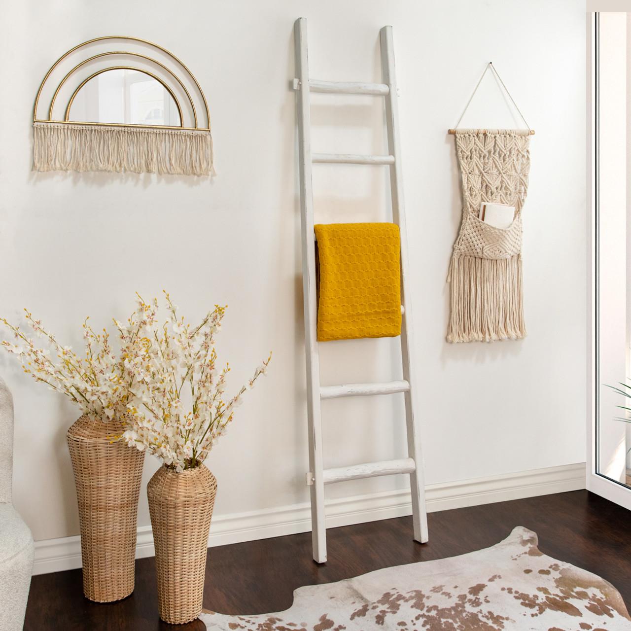 Picture of White Wood Decorative Ladder
