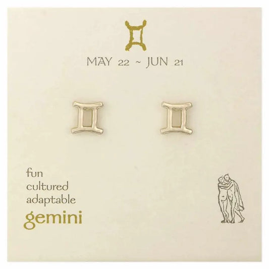 Picture of Zodiac Stud Earrings - Gemini