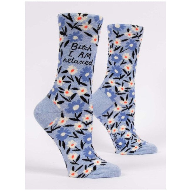 Picture of Women's Crew Socks - "I Am Relaxed"