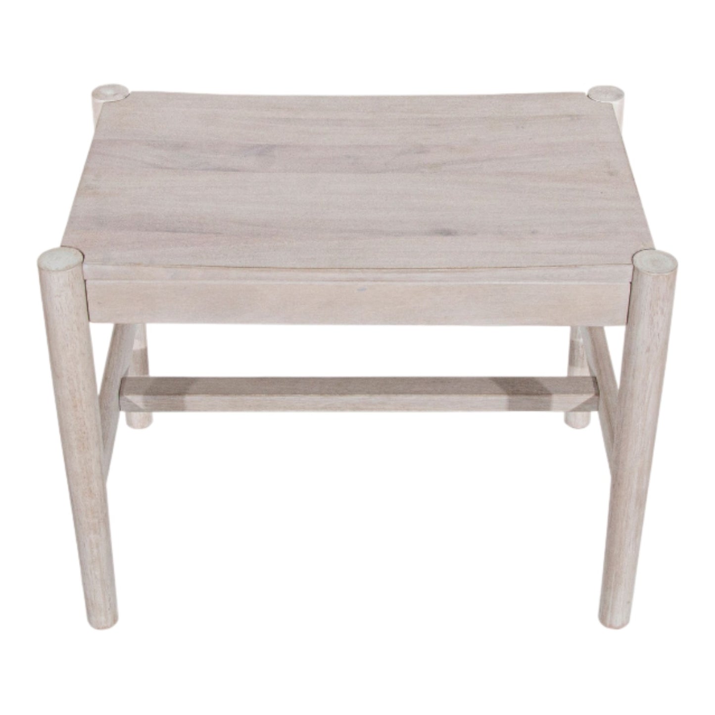 Simple wooden stool with a minimalist design.