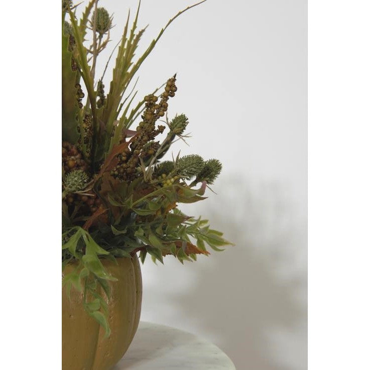 Picture of Fall arrg in concrete pumpkin