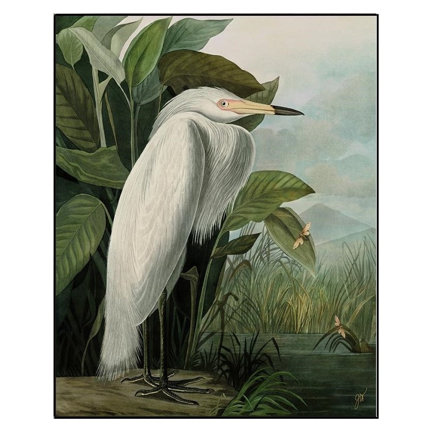 Picture of "White Heron" Wall Art