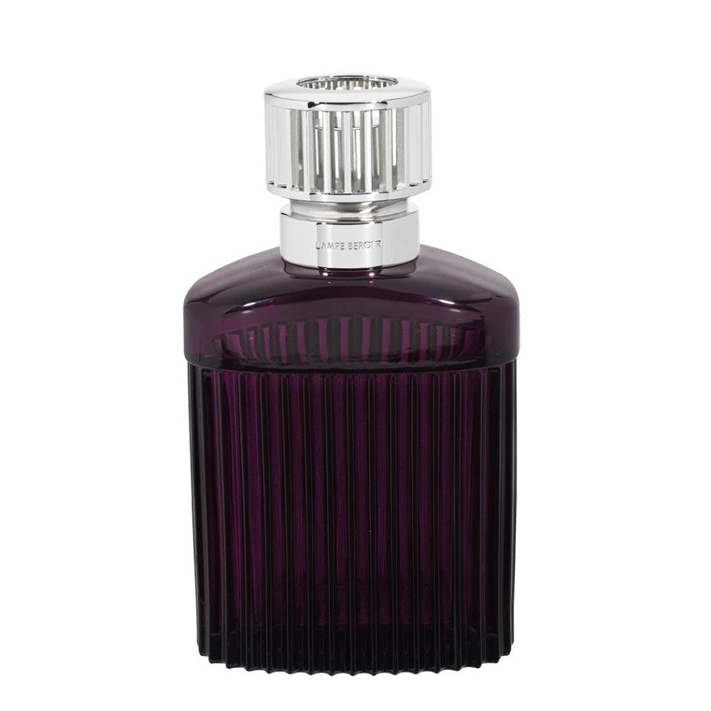 Dark ribbed bottle with a silver cap.