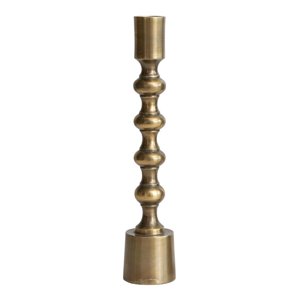 Picture of Antique Gold Taper Candle Holder Large