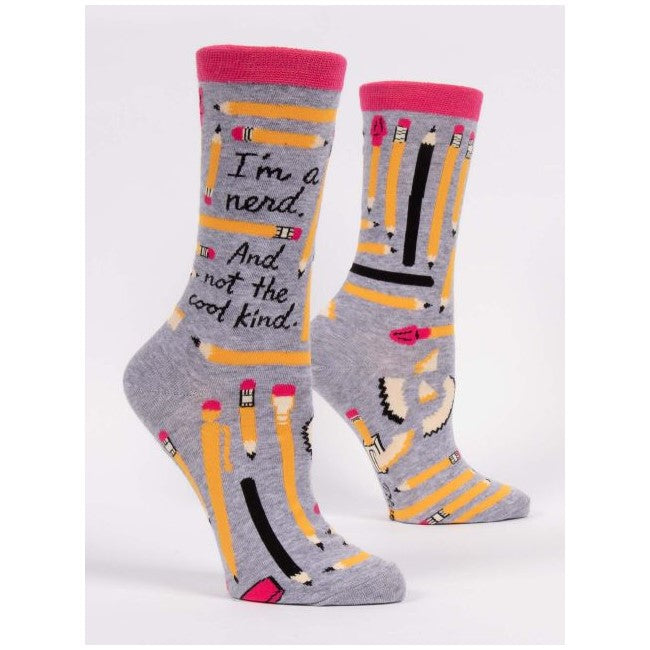 Picture of Women's Crew Socks - "I'm a Nerd"