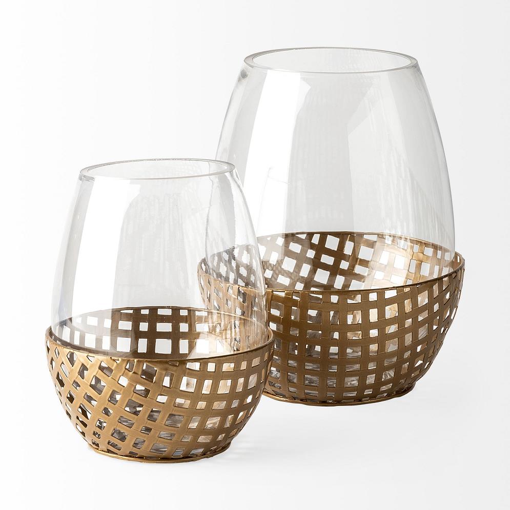Picture of Reena Gold Candle Holder Large