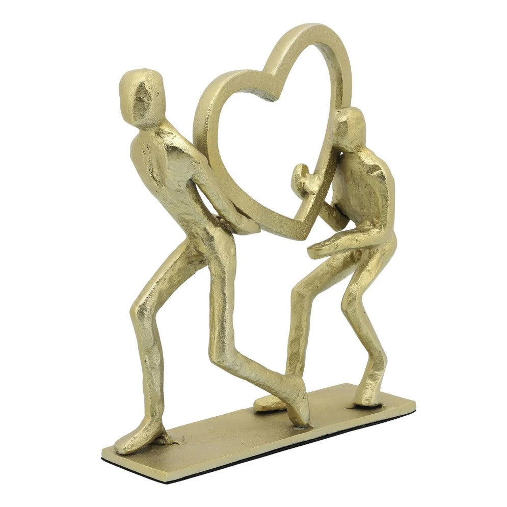 Picture of Heart Couple Decor Gold