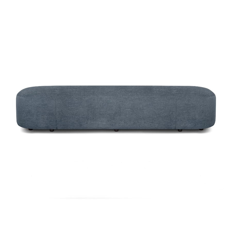 Picture of Sadie Inky Blue Bench Ottoman