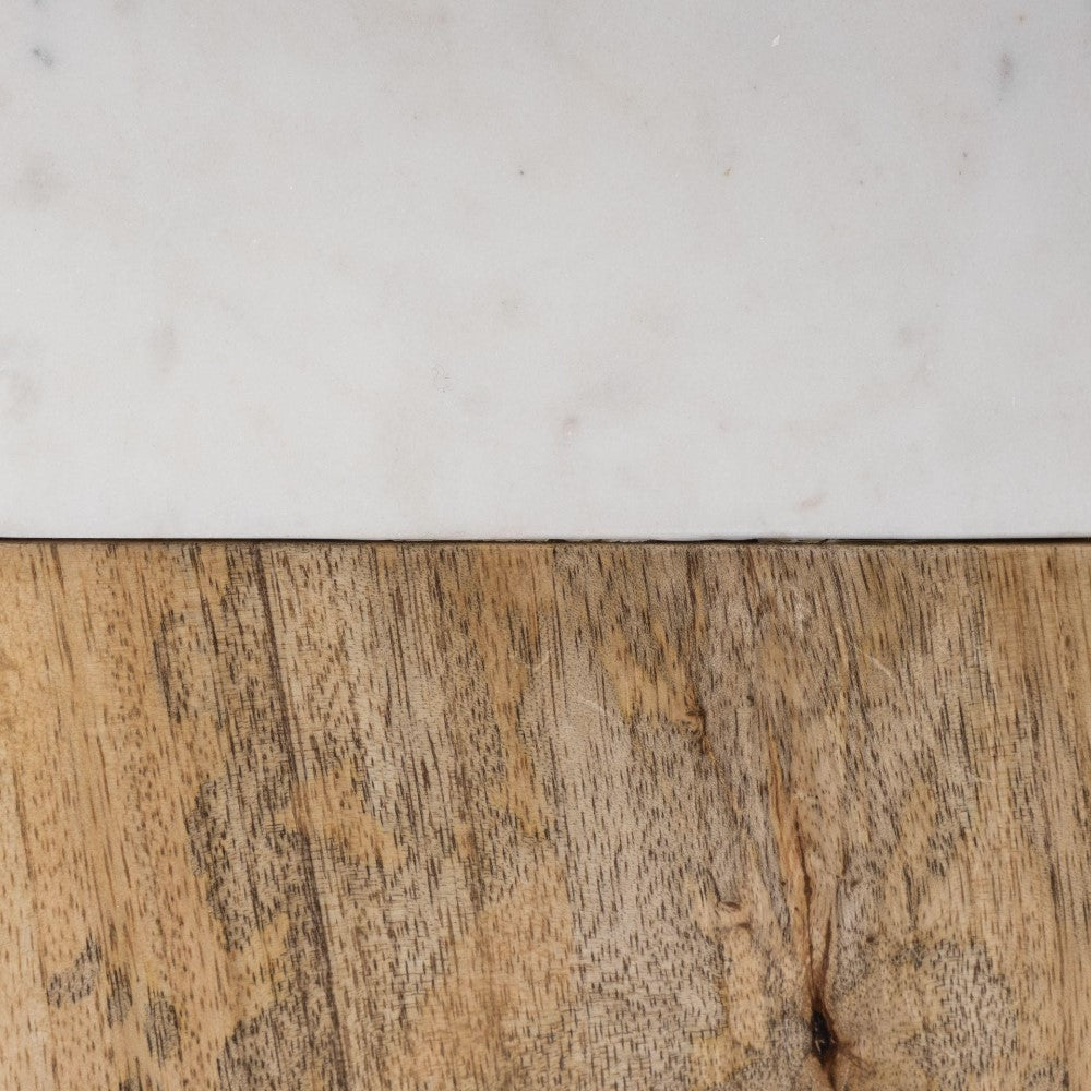 Marble and wood surface texture combination.