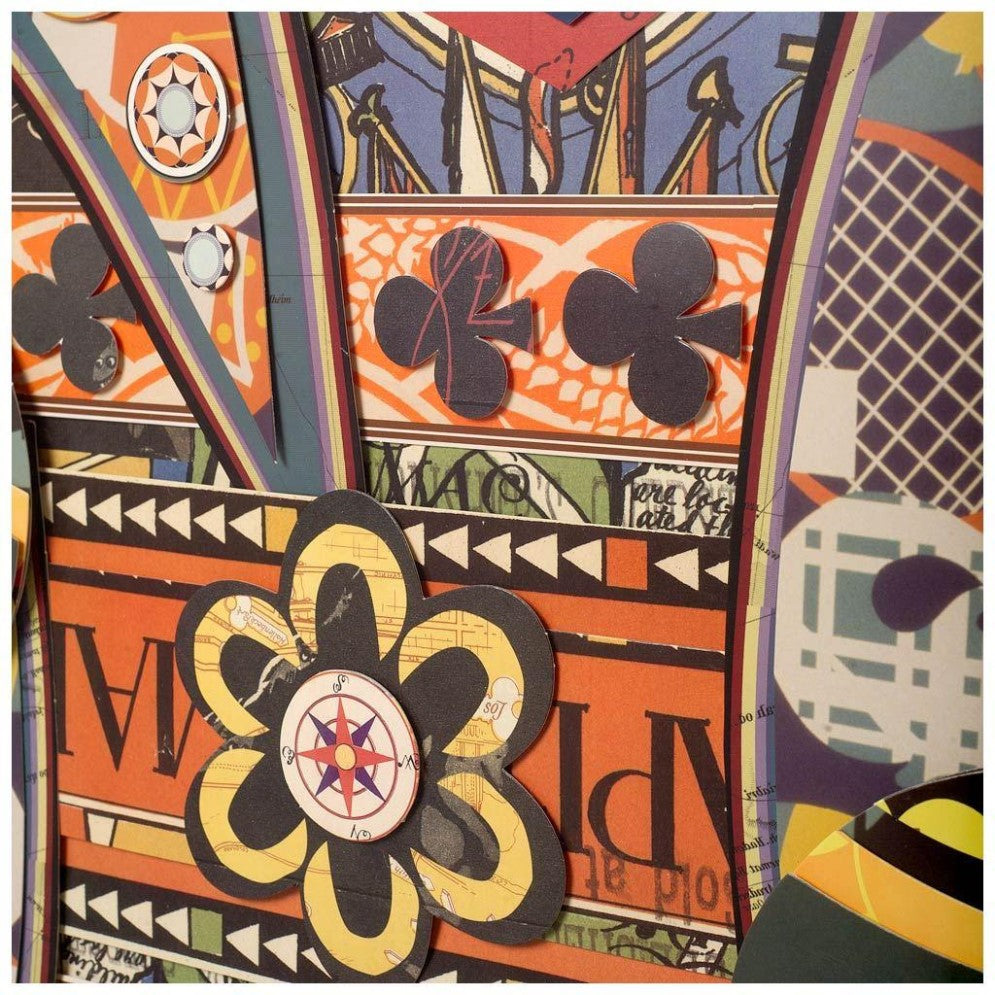 Picture of King of Clubs I Collage Wall Art