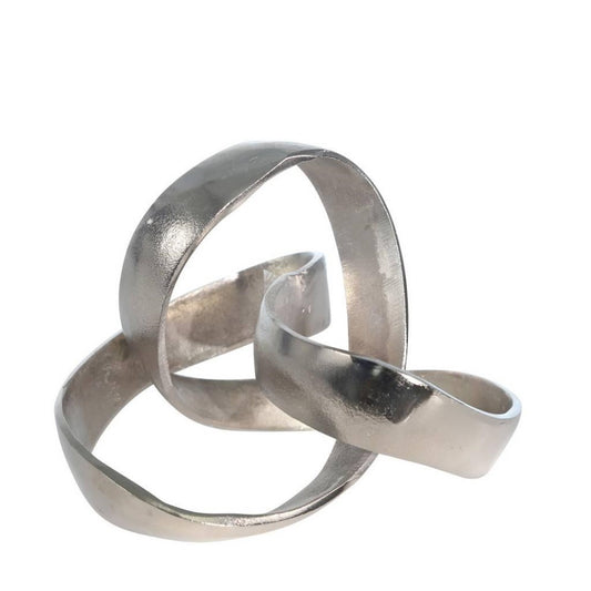 Picture of Aluminum Knot Sculpture Silver