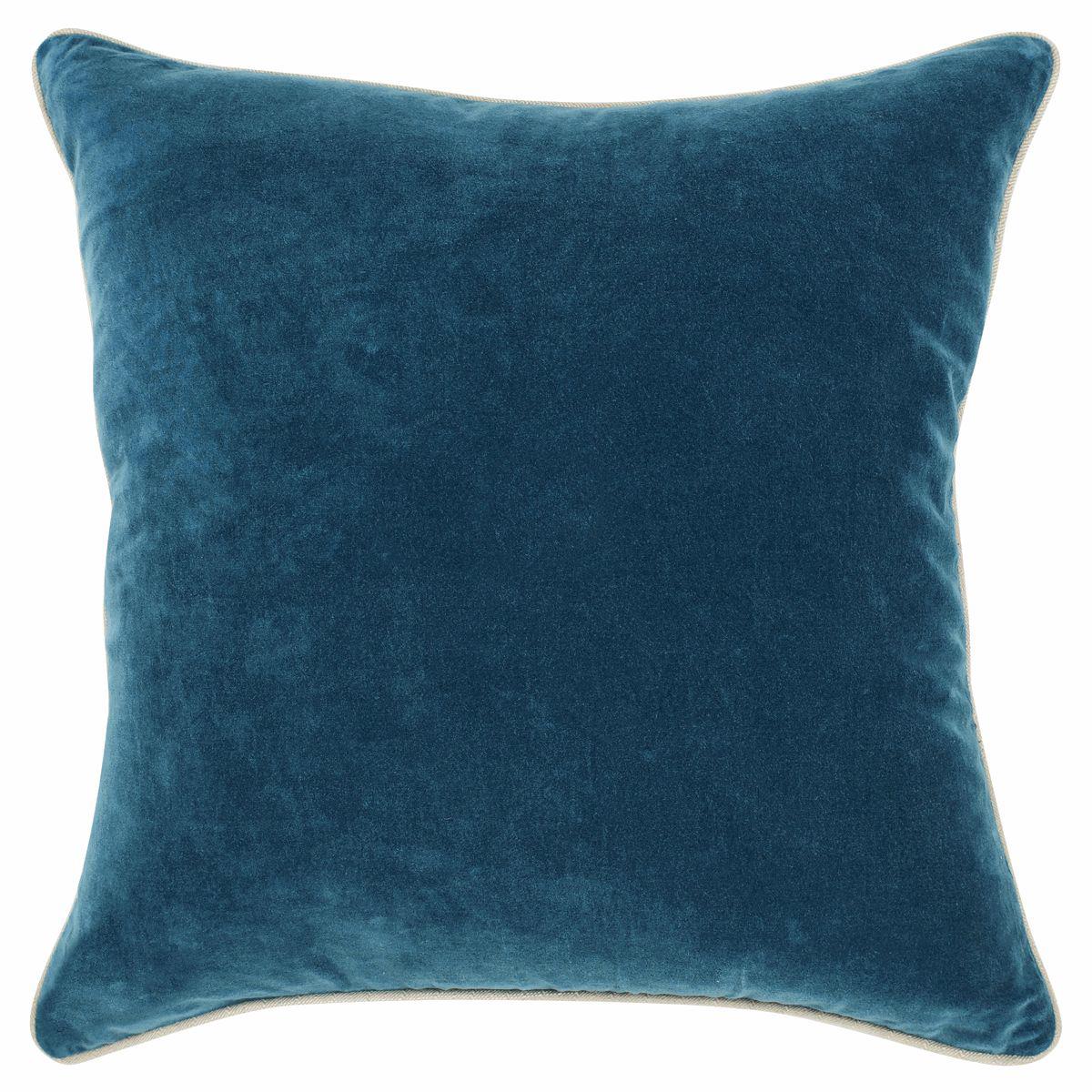 Picture of 22" Heirloom Velvet Pillow Marine Blue