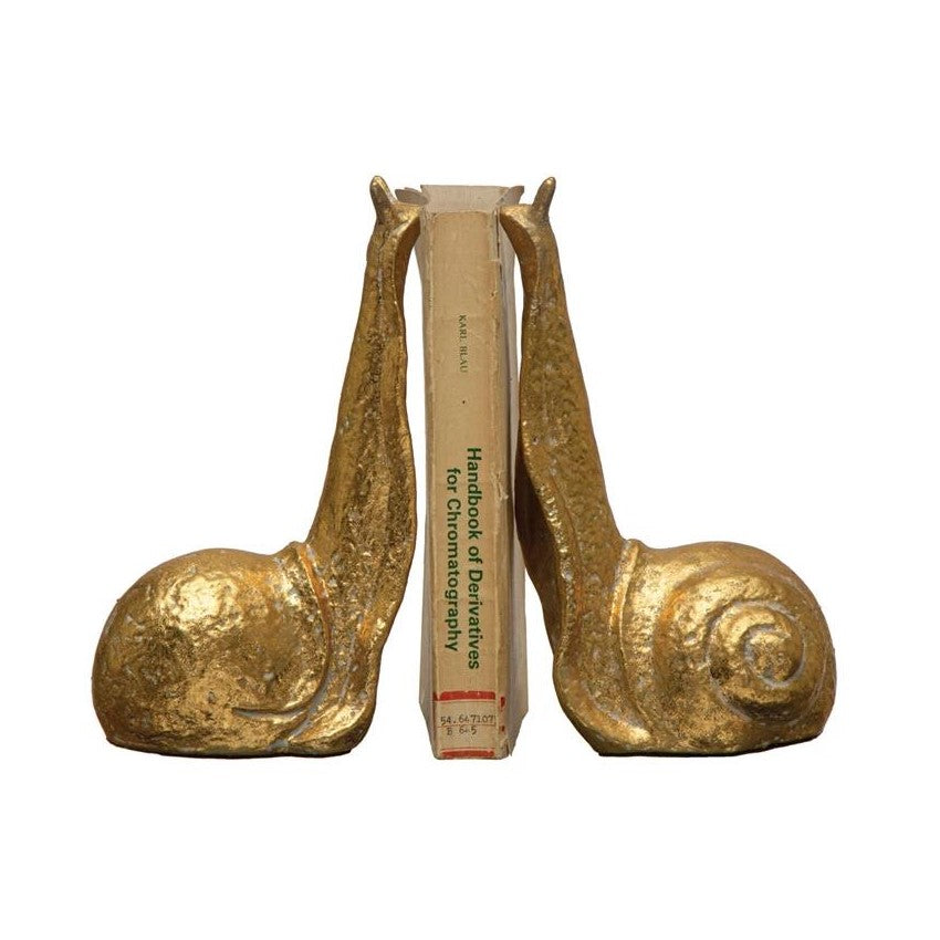 Picture of Gold Iron Snail Bookends