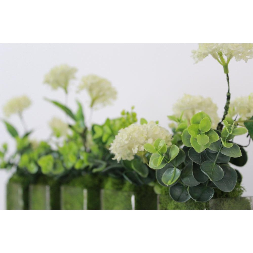 Picture of Floral in glass & wood