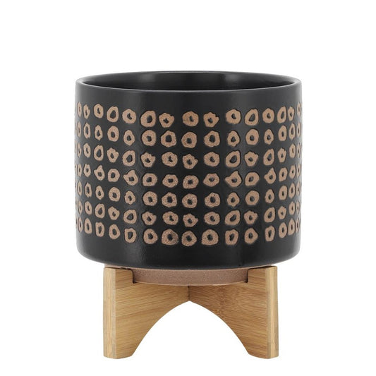 Picture of Brown Dots Planter, Large