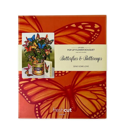 Picture of Butterflies & Buttercups Pop-Up Bouquet Greeting Card