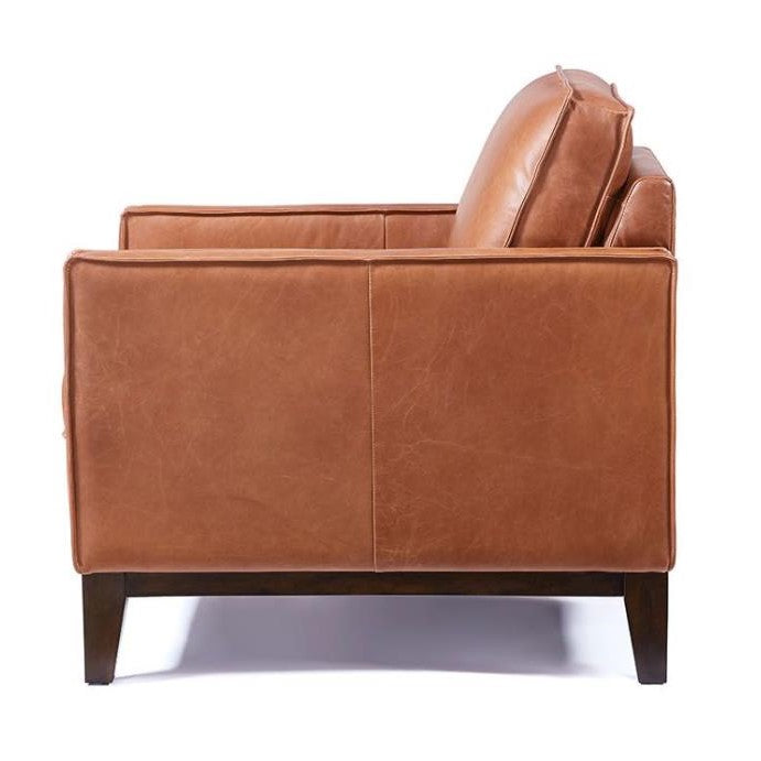 Picture of Wales Chestnut Leather Chair 33"