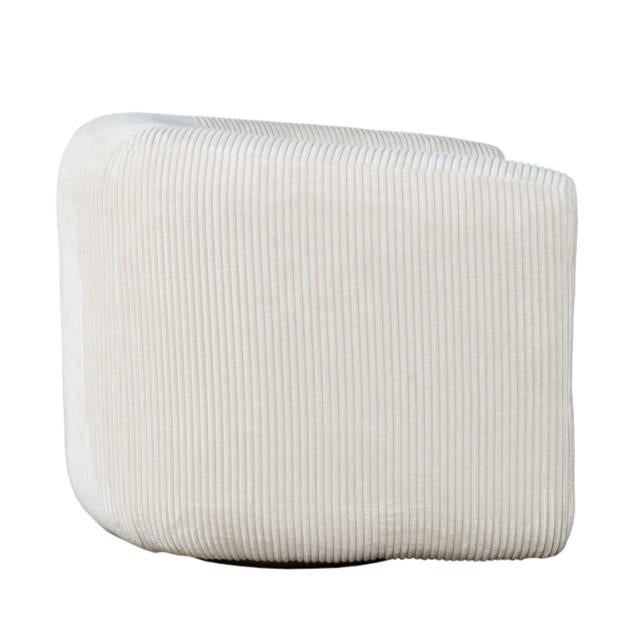 White textured modern chair on a white background.